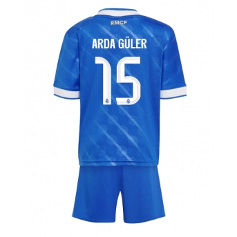 Billige Fotballdrakt Real Madrid Arda Guler #15 Replika Tredjedraktsett Barn 2025-26 Kortermet (med bukser)
